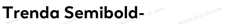 Trenda Semibold字体转换